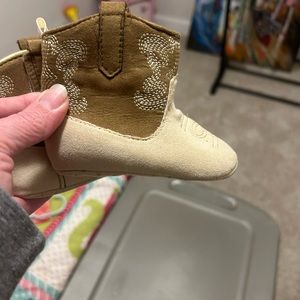 Baby cowboy boots soft sole Velcro side